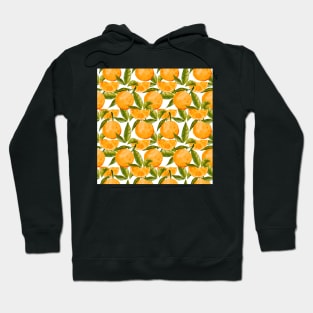 orange pattern Hoodie